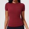 Slim Fit Sports Short Sleeve – Quick Dry Athletic Shirt  – Sweat Wicking & Stretchy – Ideal for Crossfit Pilates Daily Training