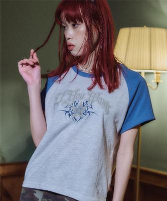 IFYOUWANT Haze Star Raglan Tee Skyblue