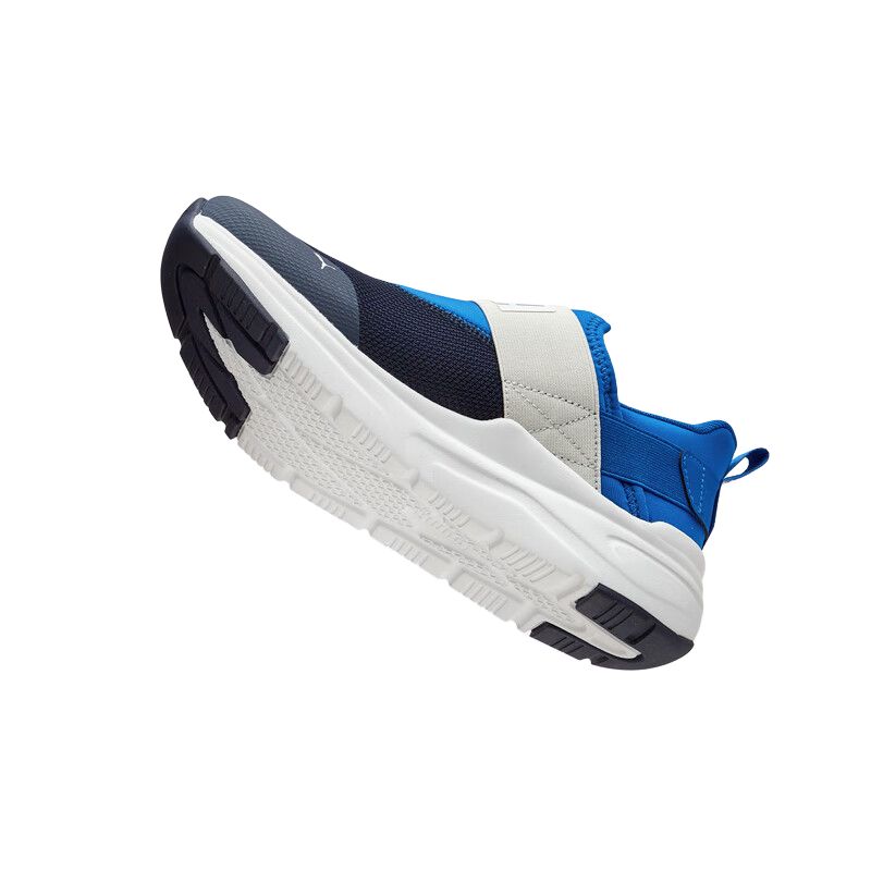 Puma SOFTRIDE Wired 2 Slip Resistant Abrasion Resistant Low Top Kids Lifestyle Shoes Black Blue Teenagers 402831-06