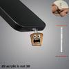 Type C USB Port Dust Plug with 2D Acrylic Pendant Charm Mobile Dust Plug Charm Phone Accessories for Phone Decorations