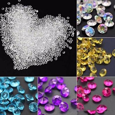 1000 ks Acrylic Crystal Diamond 4,5 mm Crystal Stone Party svatební dekorace příslušenství