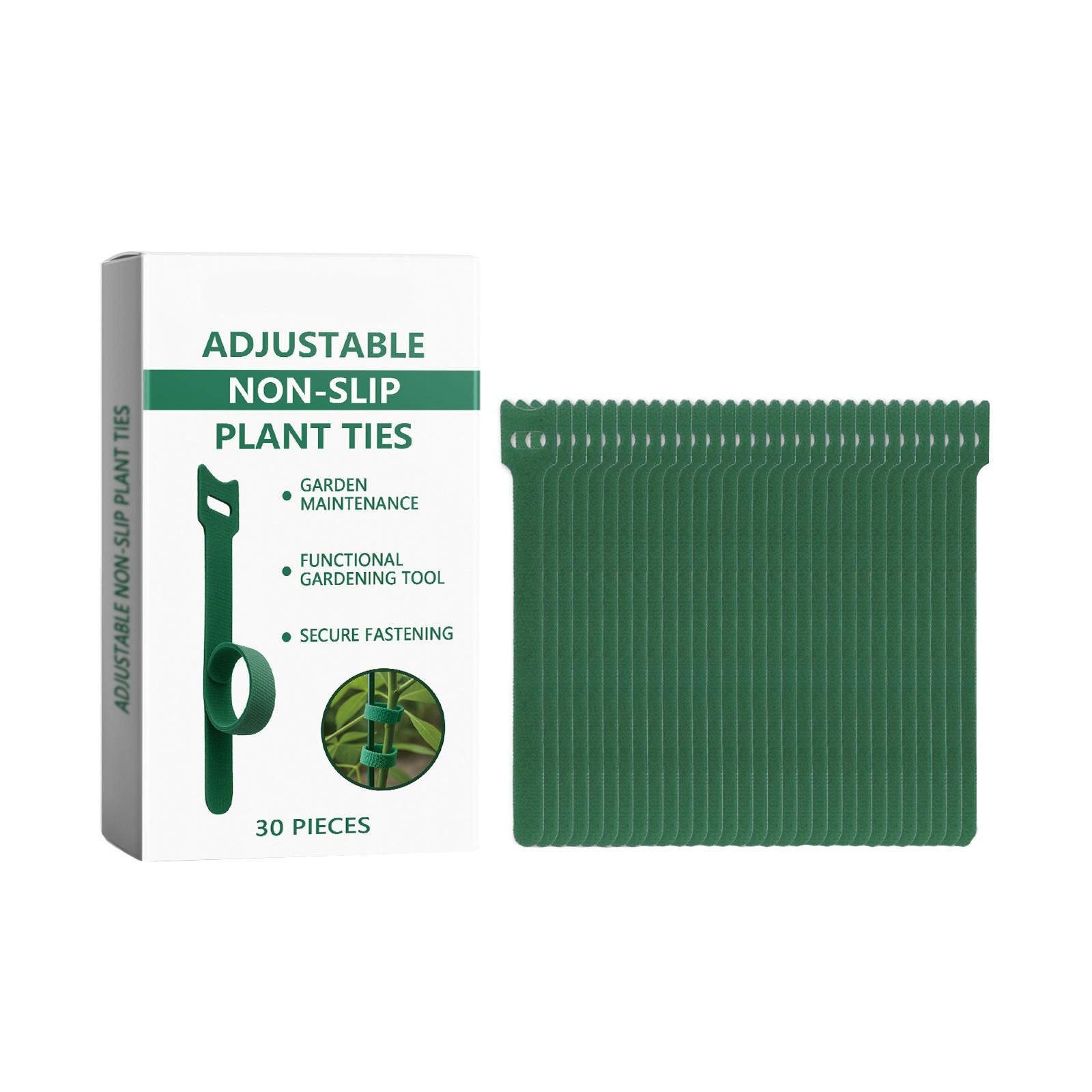 

Ремни для растений фиксируются для использования в помещении и на открытом воздухе, с опорой для лозы, предотвращающей опрокидывание, и регулируемыми ремнями для растений One Size зелёный