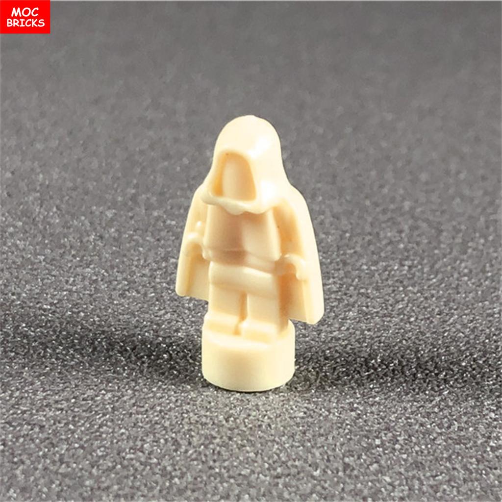 10pcs/lot MOC Bricks Figure 16478 1.8cm Mini Statue Hood Blank Model Building Blocks Custom Unprinted Dolls Kids Toys
