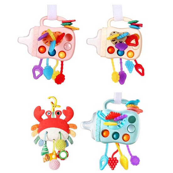 Montessori Pull String Sensory Toy for Babies 45820 Months Fine Motor Skills Toy