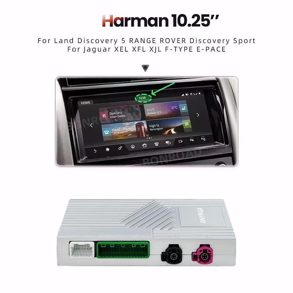 

Беспроводной Carplay Android Auto Подходит для Land Rover Jaguar Bosch Discovery 4 Evoque Freelander2 XE XF XJL Декодер