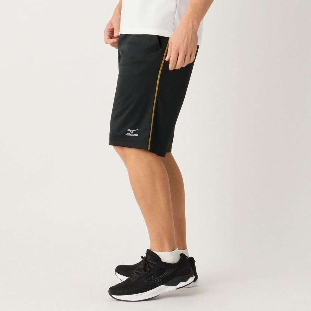 Mizuno Simple Is Light Sweat K2JDCM91 Shorts, Moisture-Wicking, Quick-Drying, Men's Black,