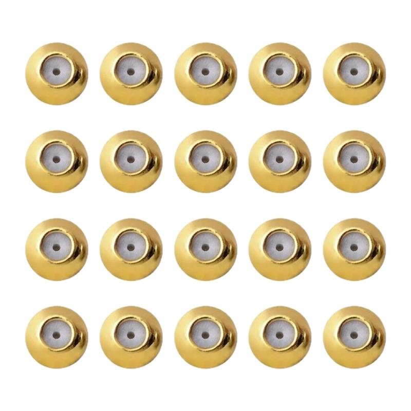 Pack of 20 Earring Backs Ear Jewelry Replacement Earring Plugs Earrings Part Metal Texture Suitable for Daily Party Use