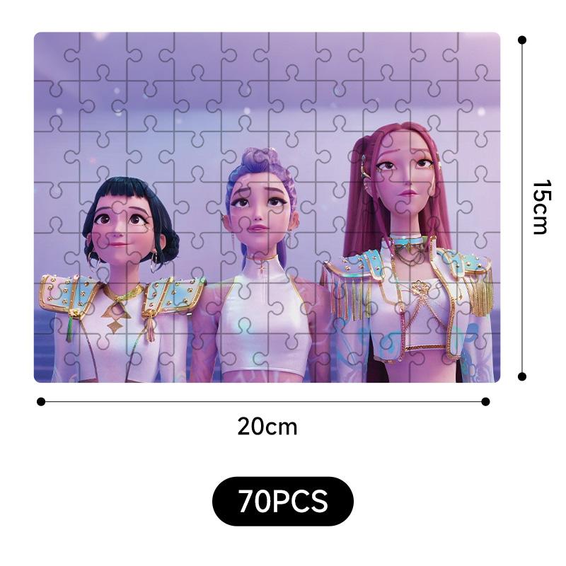 Kpop Łowcy Demonów 20*15Cm Puzzle Zabawki Rumi Mira Zoey Huntrix Wzór Postaci Gra Planszowa Dekoracja Domu Prezenty dla Dzieci