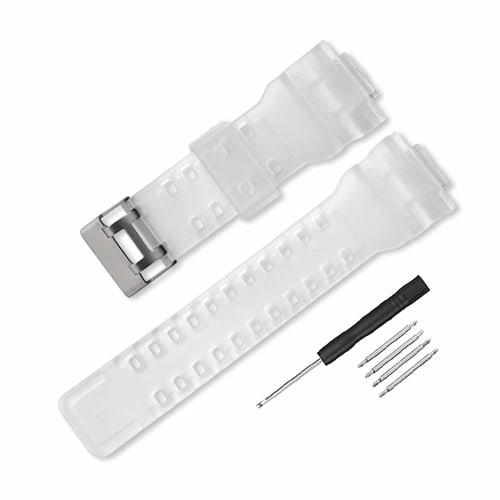

16mm Wide Waterproof Watch Strap, Compatible with Genuine Casio Bands, Compatible with G-8900A, GR-8900A, GW-8900A, GA-110, GA-100, GD-100, and GD-110