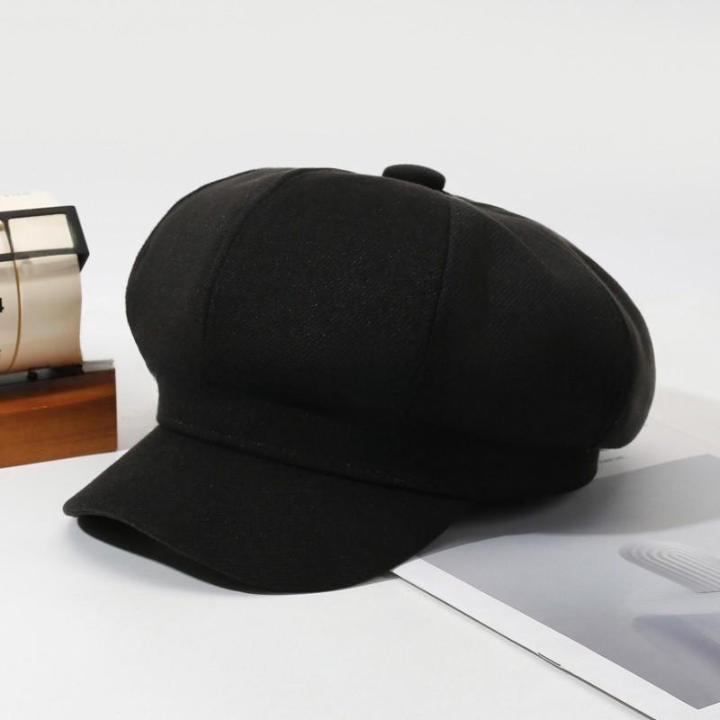 Retro French Style Octagon Hat For Women With Breathable Warmth For Fall And Winter