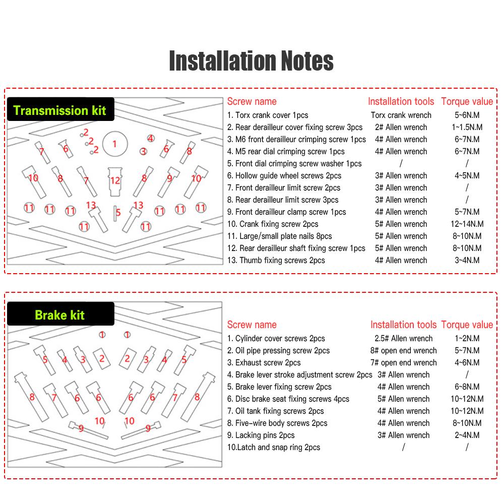 Bisiklet Renkli FREN DİSKİ Vida Kutusu Titanyum Alaşımlı Dağ Bisikleti için M7000/8000 Titanyum Vida Kiti