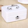 Cash Box with Money Tray Metal Storage Safe Lock Box Mini Locking Cash Box Money Saving Organizer