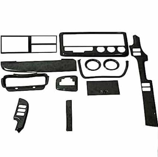 JET Inoue Interior 3D Panel Basic Black Wood for FUSO 2t Bluetec Canter Standard Vehicle 2010 Part Number (JET) Set, Grain, (November - 595472)