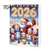 Weihnachts-Countdown-Aktivität Adventskalender 2026, Schneemann 24-Tage-Box mit Acryl-Anhänger Partygeschenke Anhänger, Festlicher Baumschmuck, Feiertagsgeschenk für