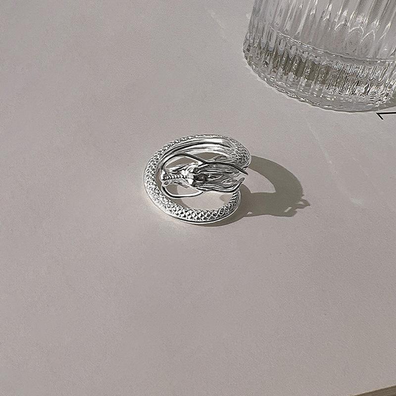 

ANENJERY трехмерное дизайнерское кольцо с драконом для женщин и мужчин, винтажное индивидуальное кольцо, ювелирный аксессуар