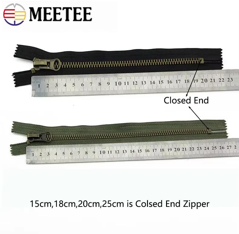 1/2 Bucăți Fermoar Metalic #8 70/80/90/100/120cm cu Două Glisoare Fermoare pentru Palton Jachetă Puf Fermoar Reparații Accesorii Cusut Îmbrăcăminte DIY