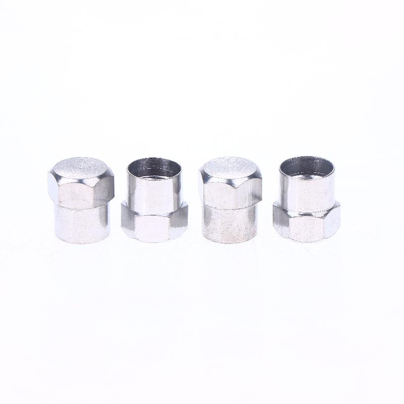 4Pcs Colorful Car Tires, Aluminum Alloy Colored Valve Caps, Sedan Dust Caps, Five Colored Spot Valve Caps