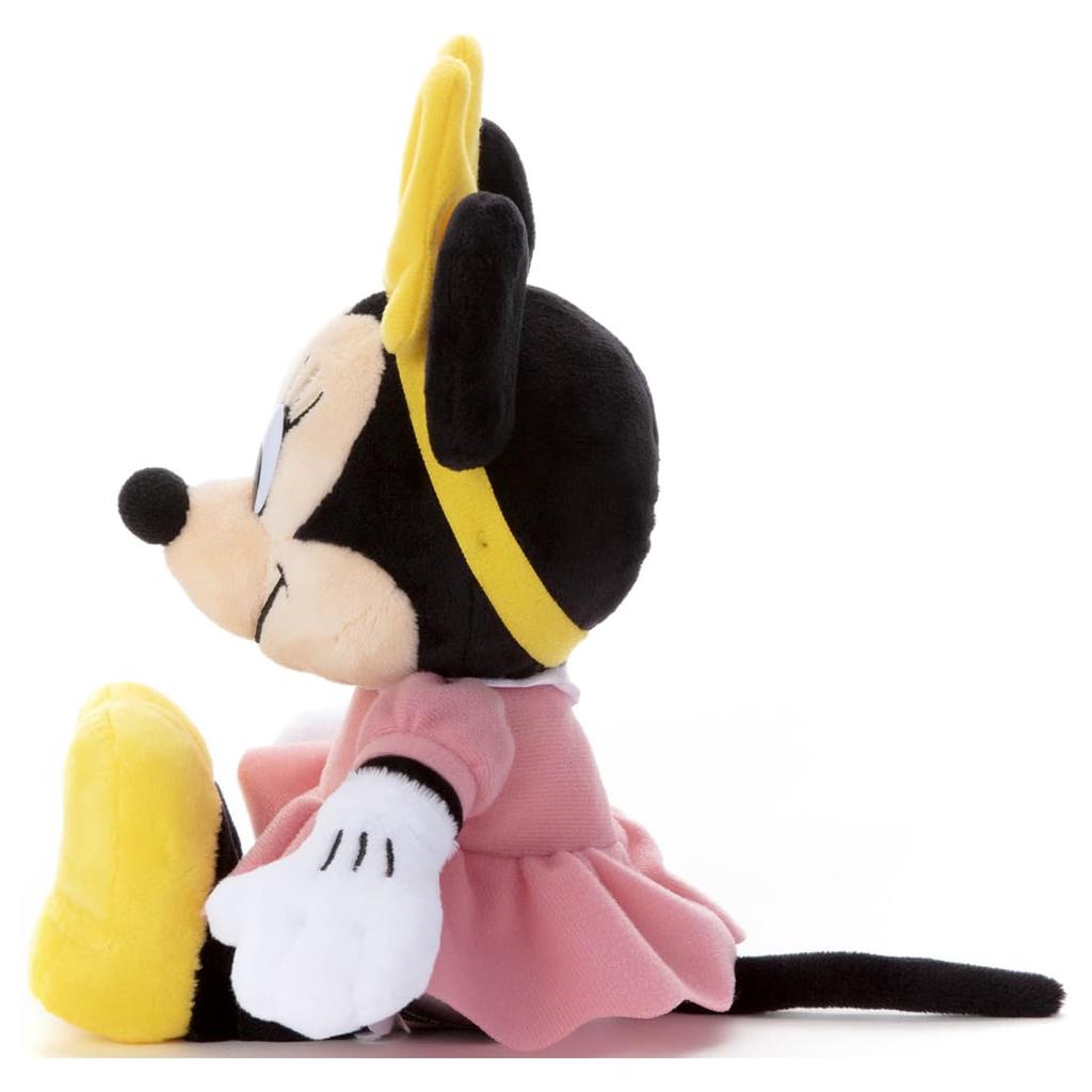 Takara Tomy Arts Disney Character Disney100 Mickey Classics Plush Toy S Minnie Mouse Plush Toy, Approximately 23cm Tall