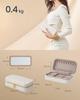SONGMICS HOME Šperky Přenosné Úložné Příslušenství Šperky Prošívaná PU Prsten JBC180W01 Krabička, Pouzdro, Cestovní, Přenosné, Krabička, Povrch, Náhrdelník, Prsten, Držák,