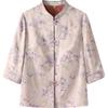 Grandma's Chinese Style Top: Elegant Spring/Summer Shirt for Elderly Women