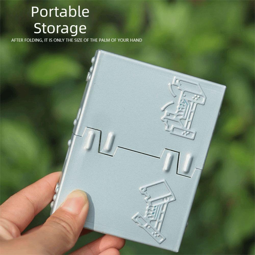 Ultralight Outdoor Tablet Pocket Stove Compact Mini Folding Stove Camping Stove