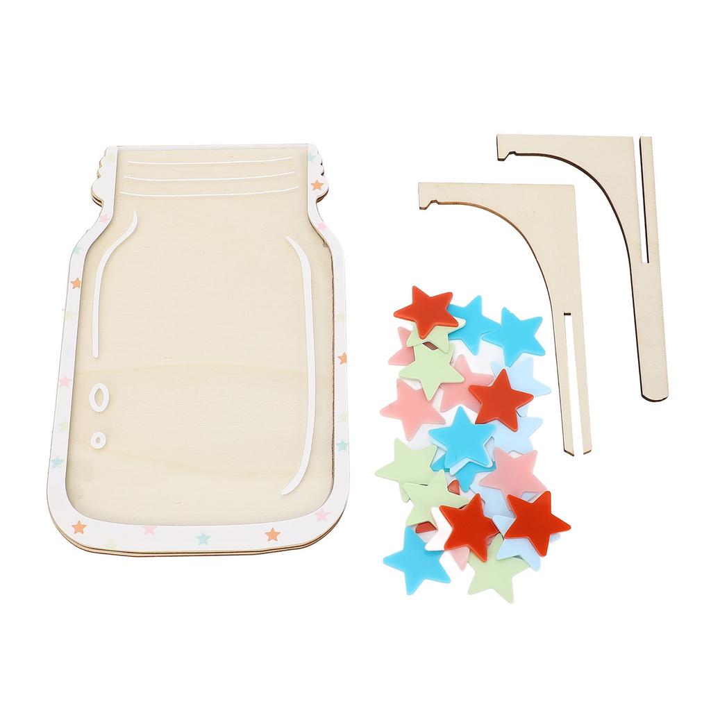 Reward Jar for Kids Solid Wood Magnetic Positive Behavior Incentive Toddlers Potty Training Reward Jar for School