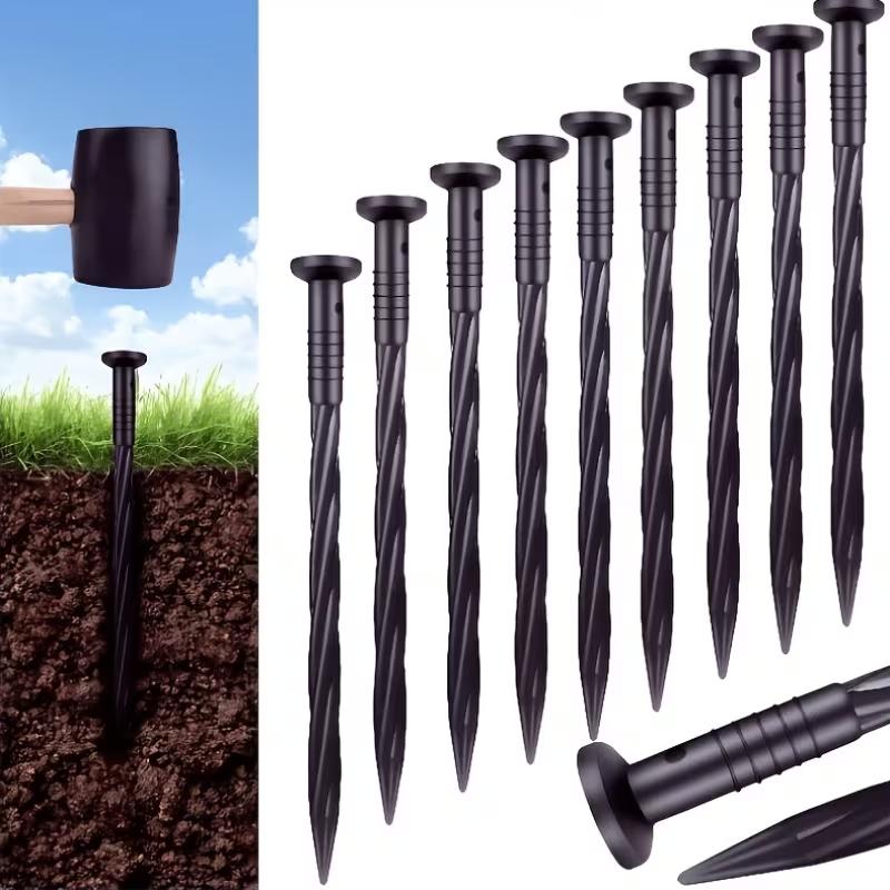 1set Garden Isolation Belt Kit Garden Edge Strips With 30 Ground Nails Anchors For Garden Lawn Isolation Garden Accessories