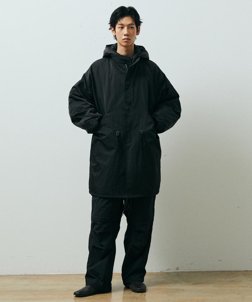 Publicifure Washed Nylon M65 Fishtail Parka_Black