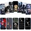 Death Note Transparent Phone Case for LG K22 K30 K40 K40S K41 K42 K50 K50S K51 K51S K52 K61 K62 K71 K92 Q61