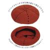 Wool Basque Kids Numbered Wine [Drection] Women's Beret, Hand-Stitched Beret, Autumn/Winter, Felt, TGY-003 (JP, Sizes, 56.0 cm, 57.5 cm, Red)