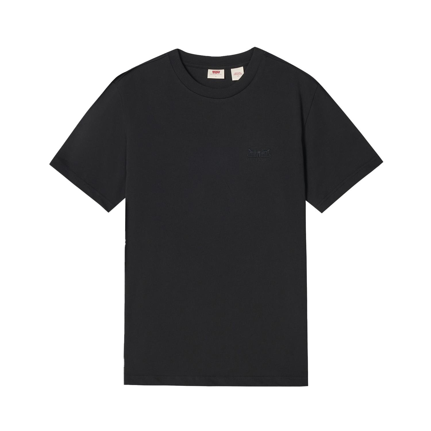 

Levis Standard American Black Casual Soft Crew Neck Short Sleeve T-Shirt Unisex Tops 008C7-0002 XL