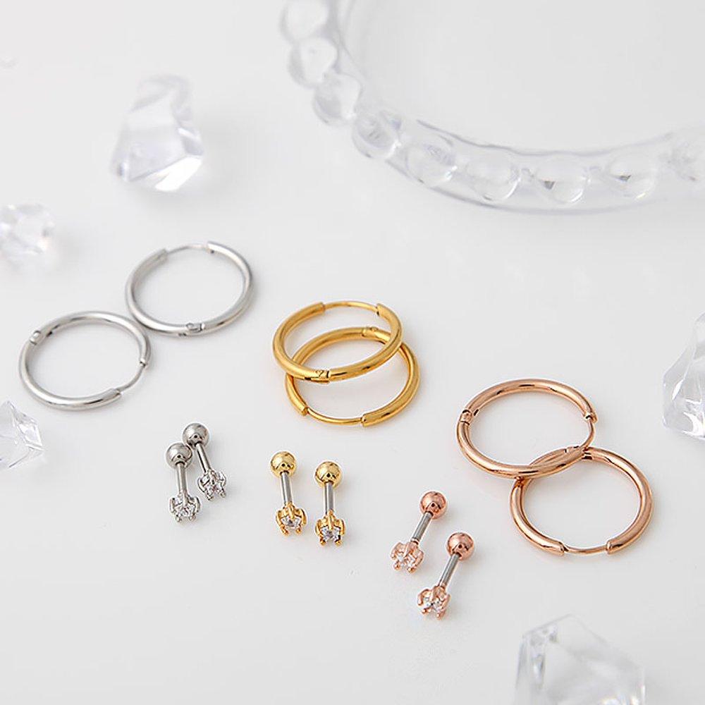 Star Cubic Piercing + Ring Piercing [Sold as a Pair]