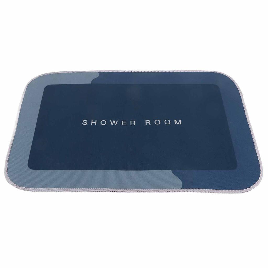 Bathroom Mat Modern Absorbent Quick Dry Bathroom Rug Entrance Door Antislip Mat Light Gray Ellipse