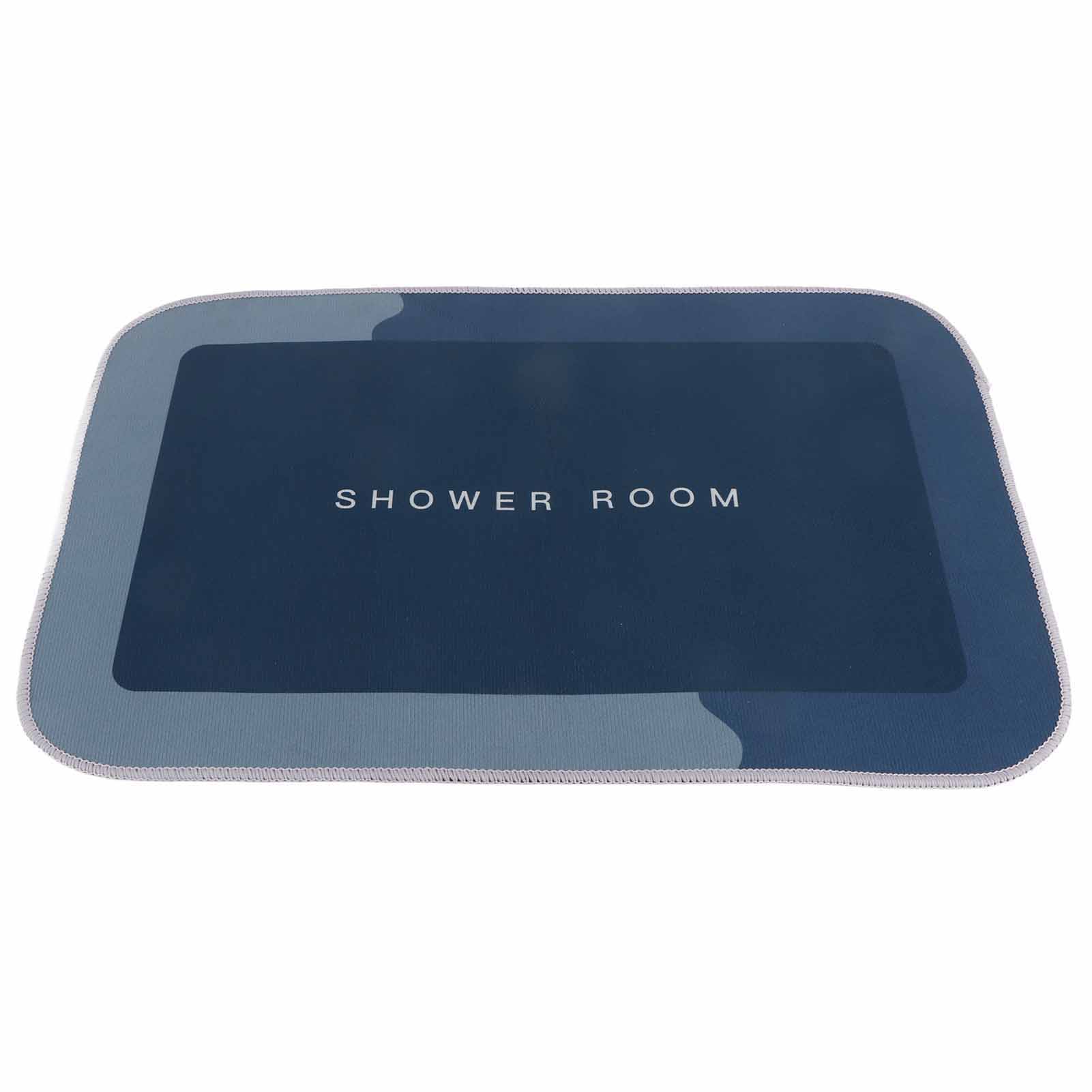 

Коврик для ванной Современный Впитывающий Быстросохнущий Коврик для ванной Входная дверь Противоскользящий коврик Светло-серый Эллипс Square темно-синий