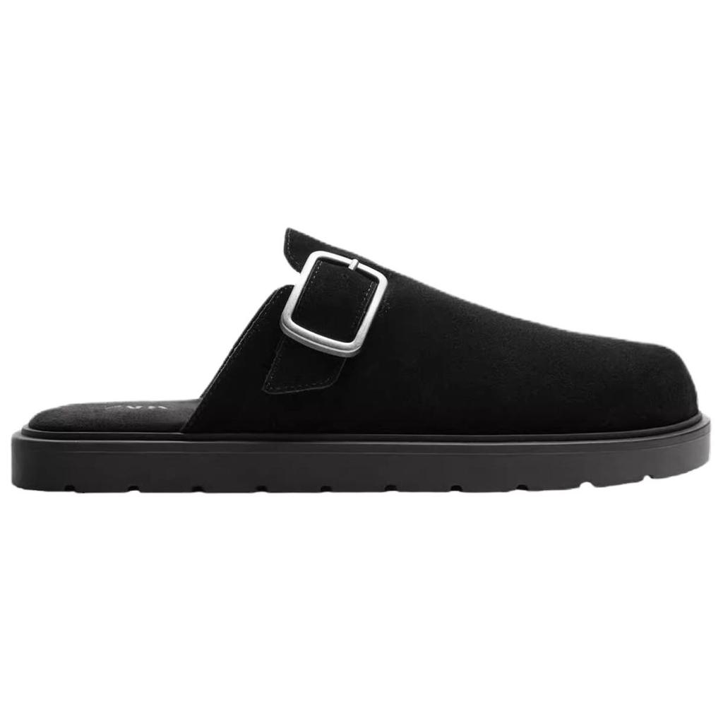Zara Versatile Fashion Anti-Wear Closed-Toe Slippers Men Footwear Black 2721620800