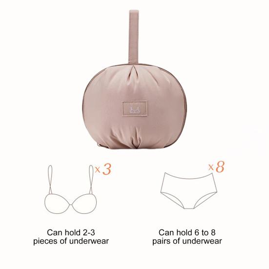 Underwear Storage Bag Multi-Pocket Organizer Large Capacity Waterproof Wide Opening Bra Panties