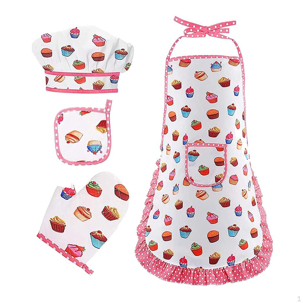 Chef Clothes Set, Toddler Kids Cooking Baking Birthday Gift