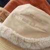 Winter Soft Casual Faux Fur Plus Velvet Panama Hat Fisherman Cap Bucket Hat Sun Cap