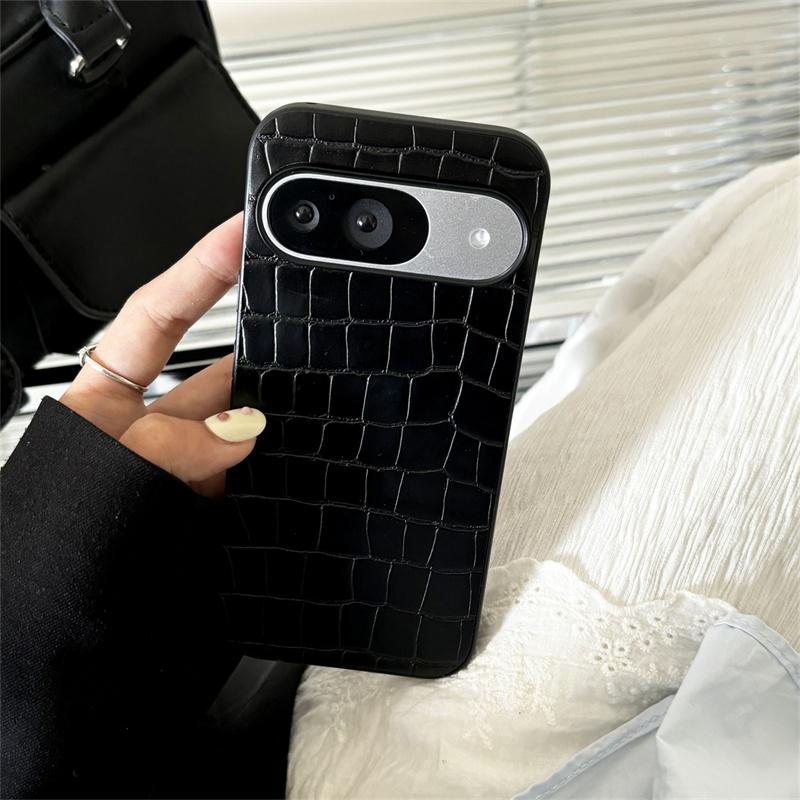 

Stylish Retro Crocodile Pattern Phone Case For Google Pixel 9 Pro XL Animal Texture PU Leather Shockproof protective Case For Pixel 9