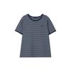 LAP Decoration Striped Short Sleeve T-Shirt As2Ct465