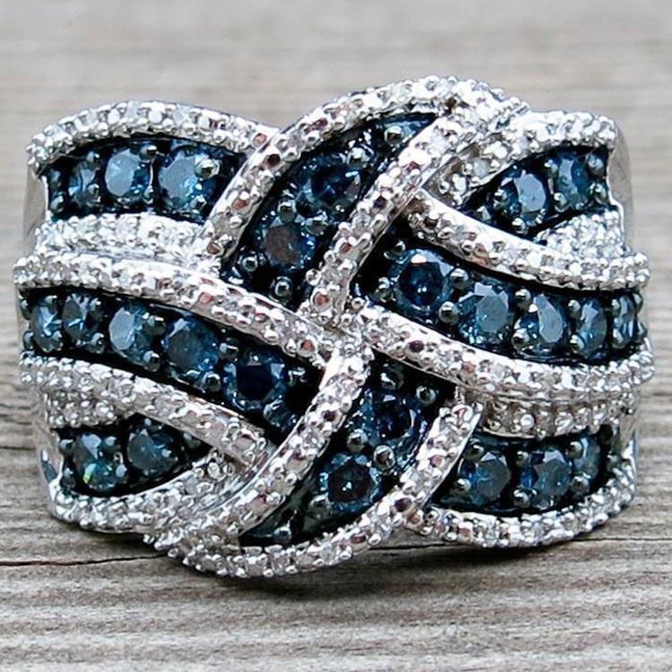 Jewelry Sapphire Ring E-Commerce Electroplating Diamond Setting Electroplating Diamond Setting Process no. 10 сапфировый