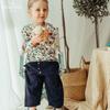 LELE JOVE Kids' Nordic Striped Cotton Long Pants