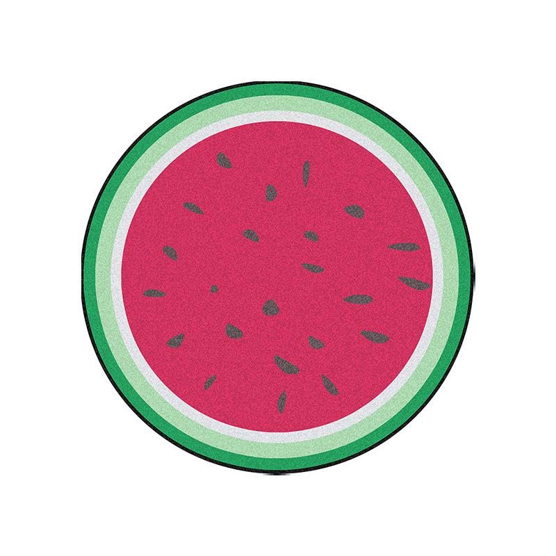 Urocze Zwierzątka z Kreskówki Okrągły Dywanik do Salonu Sypialni Prosty Zmywalny Mata Antypoślizgowa Mata pod Krzesło Komputerowe Dywanik