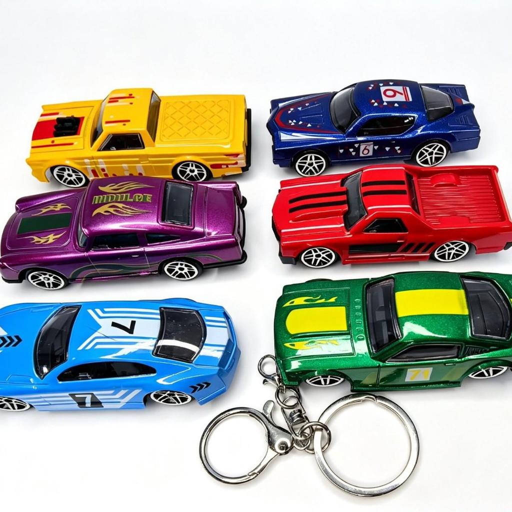 Mini Alloy Car & Motorcycle Keychain Pendant Gift