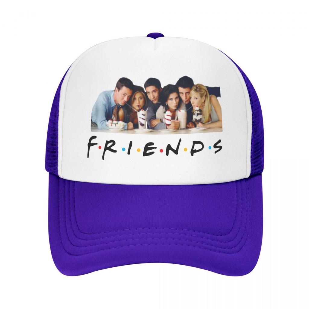 Custom Punk TV Show Friends Baseball Cap for Women Unisex Breathable Trucker Hat Outdoor Snapback Caps