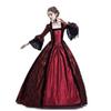 S-5Xl Large Size High-End Court Dress with Lace Splicing and Large Hem Skirt, Vintage Medieval Renaissance Dress