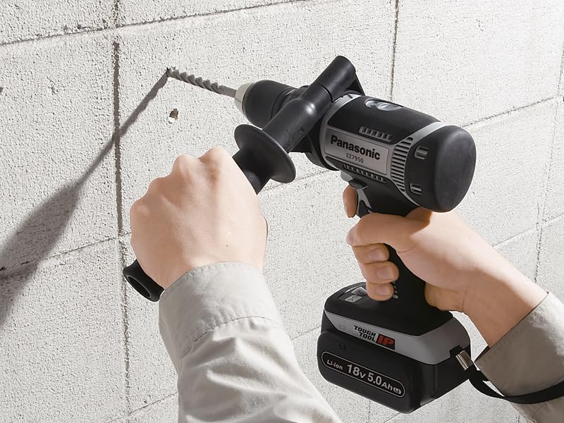Panasonic Rechargeable Drill Driver with Vibration High Body Only and Case Sold Gray EZ7950X-H Function, Power, IP56, (Battery Pack, Charger,