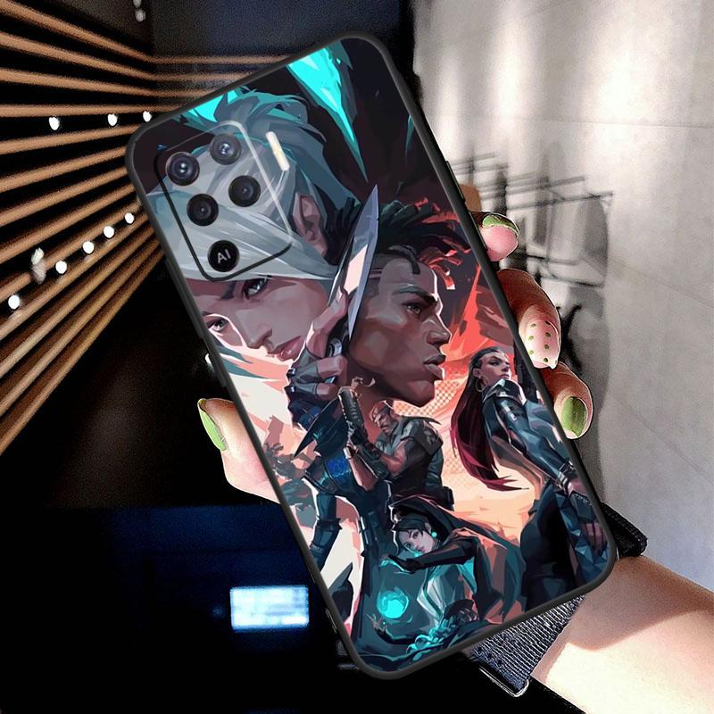 Valorant Game Case For Oppo A38 A18 A78 A98 A58 A60 A80 A40 A96 A76 A16 A94 A74 A54 A15 A17 A57 A77 A5 Pro