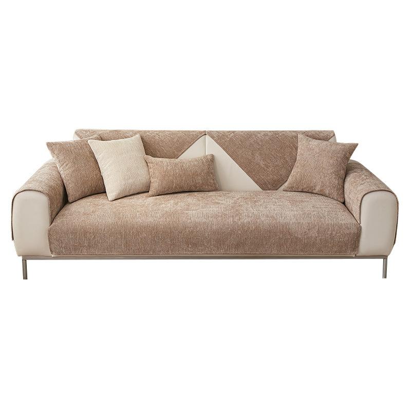 Breathable Cotton-Blend Sofa Cover, Classic Couch Cover And Stretchy Sofa Slipcover For Comfortable Seating