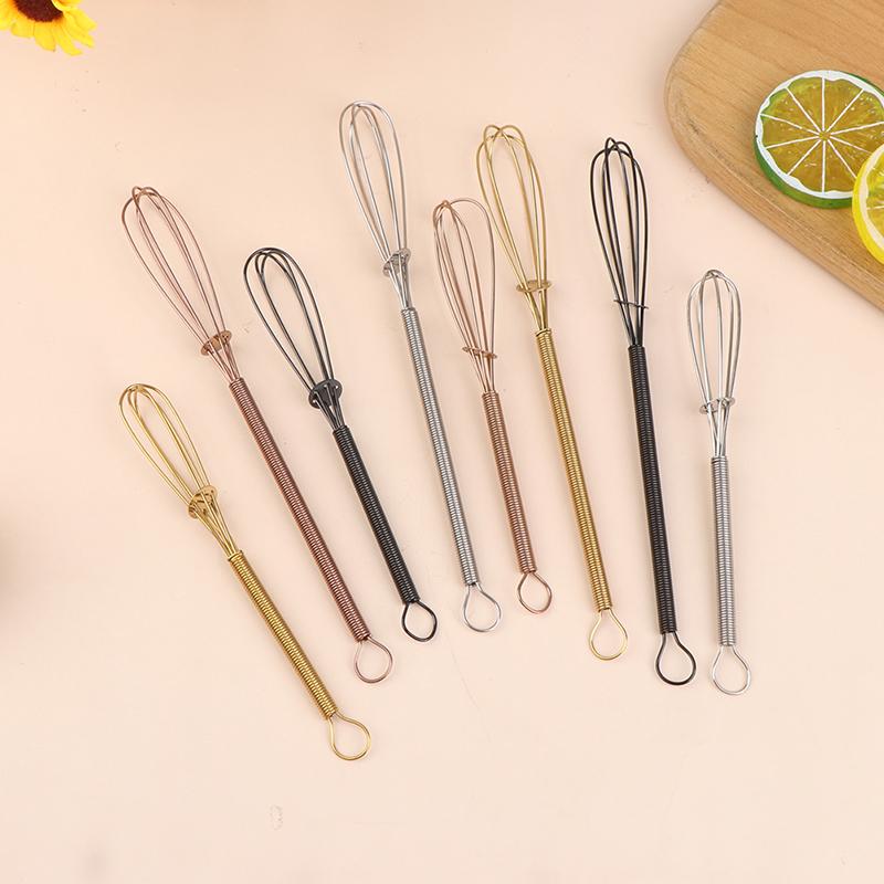 Mini Edelstahl Schneebesen Eierschläger Wisk Manuell Ballon Drahtschneebesen Milch Mischen
